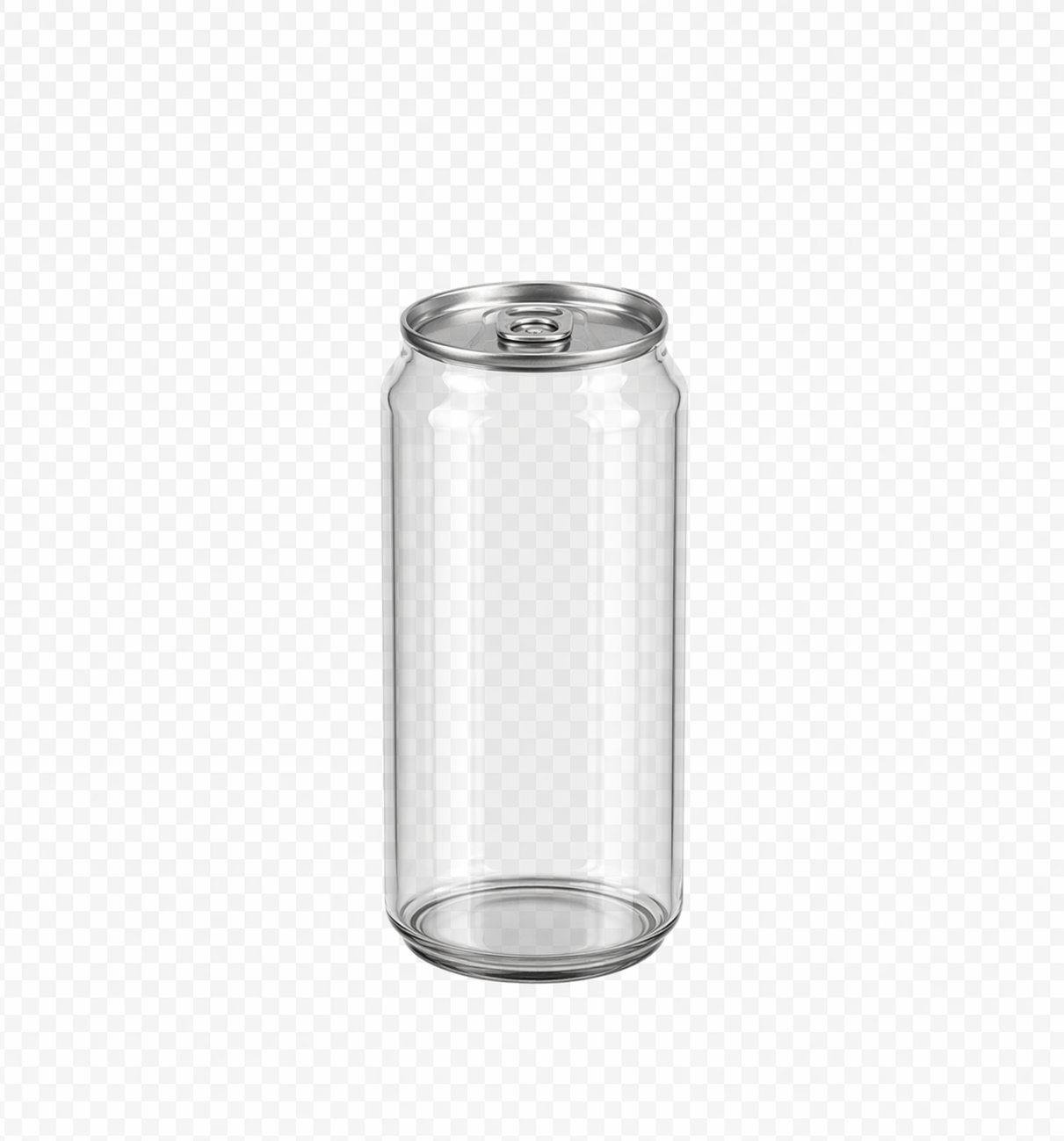 400ML Clear PET Cans with Pull Tab lids (Carton of 100)