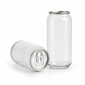 650ML Clear PET Cans with Pull Tab lids (Carton of 100)